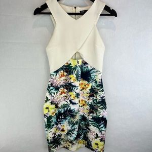 Floral mini dress, size S
